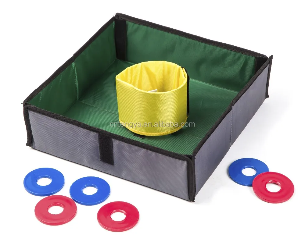 Indoor Outdoor Toy Custom Tailgate Plastic Collapsible Washer Toss Game