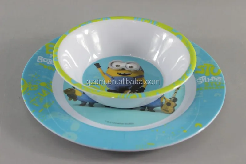3pcs Melamine kid's dinnerware ,Melamine Infantil dinner set