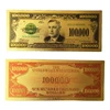 currency US dollar 100 000 pure gold foil banknote with color printing