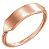 2018 Personalised 14K Rose Signet Ring