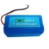 Rechargeable Li polymer 7.4V 4000mAh battery pack