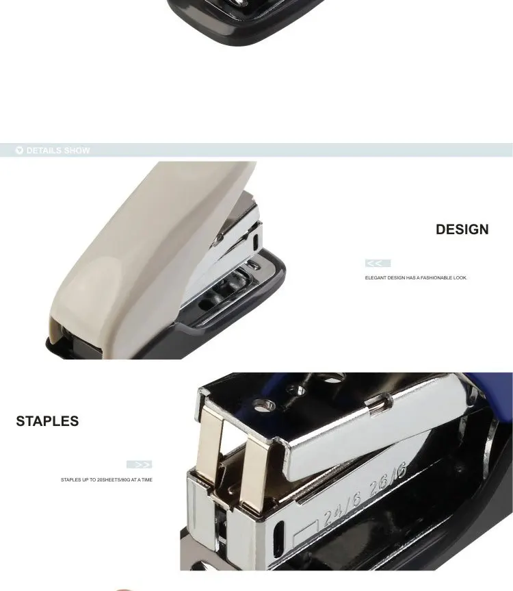 24/6 26/6 Staple Size And Standard Stapler Type Child Mini Stapler