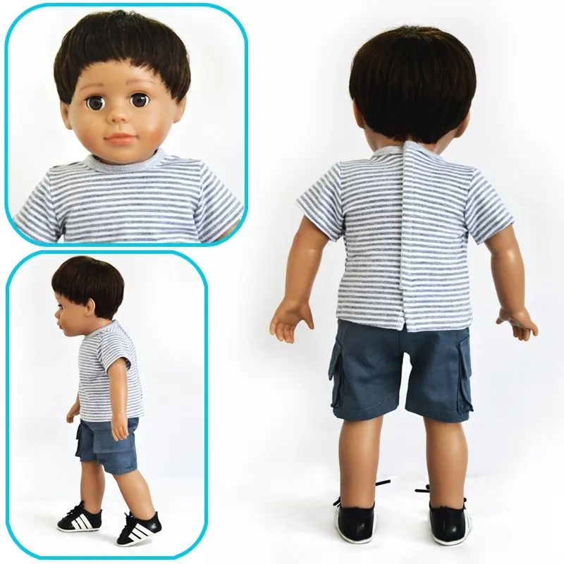 Large 18" Lucas American English Baby Boy Male Doll Vinyl Premium Quality H46cm 