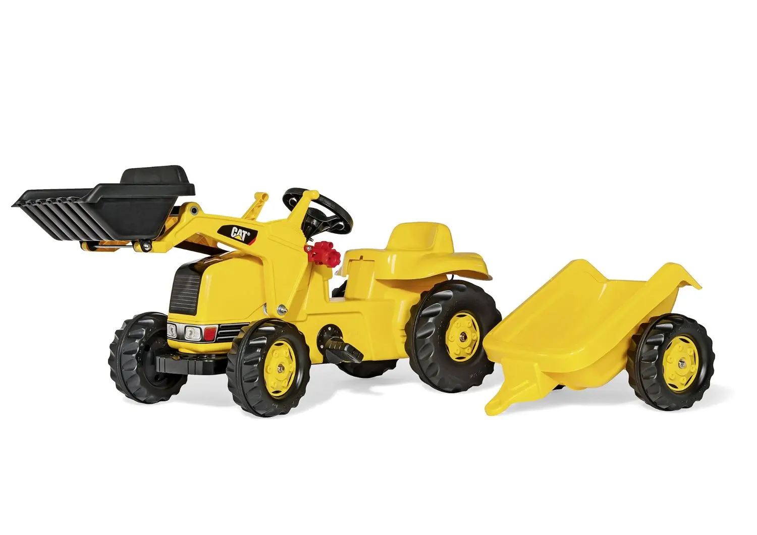 rolly toys cat construction pedal tractor backhoe loader