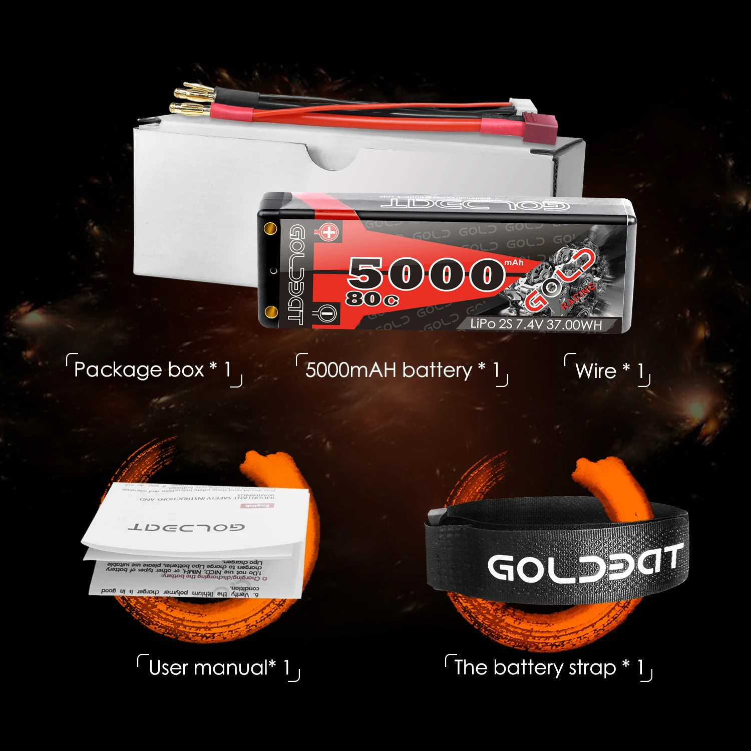 rc car battery 5000mah