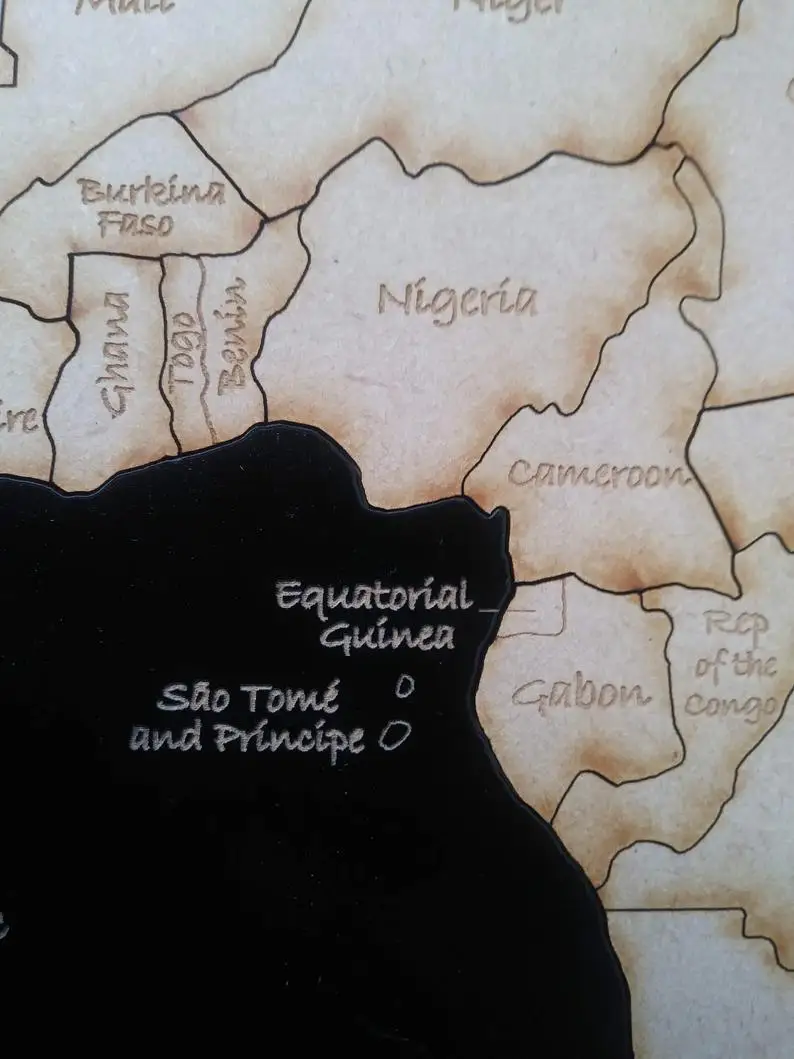 Africa Map Puzzle,Educational Puzzle For Kids And Adults,Wall Art - Buy ...