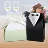 Hot Sale High Quality bride and groom wedding candy box 230g paper wedding favor box