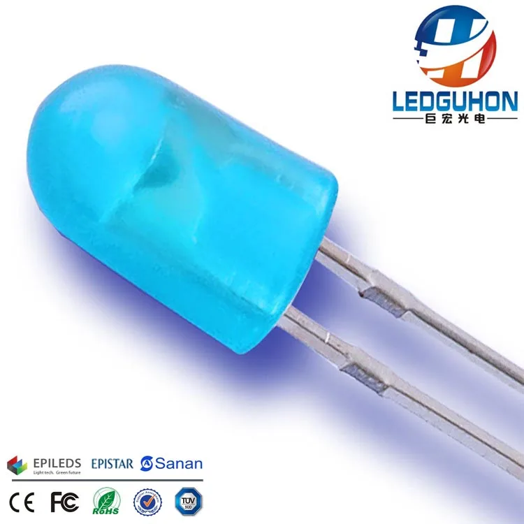 GH Small Power Lighting Diode F5 Blue Diffused Oval LED