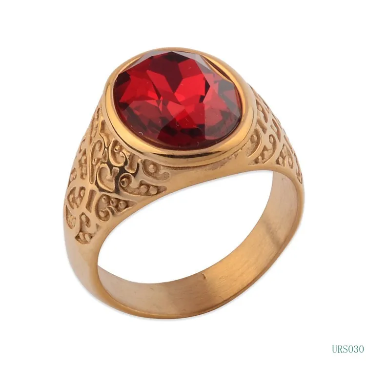 High Quality Gold Ruby Designs Zircon Ring For Men - Buy Zircon Ring ...