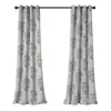 Home Flower Damask Style Fashion Design Print Blackout Curtain with Grommet Top for Bedroom