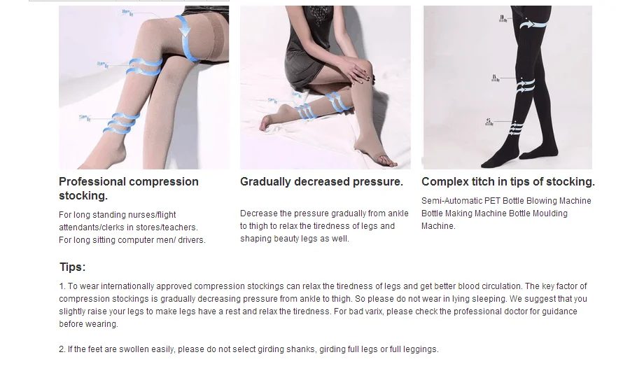 Open Toe Compression Stockings,Medical Graduated 3345mmhg Compression