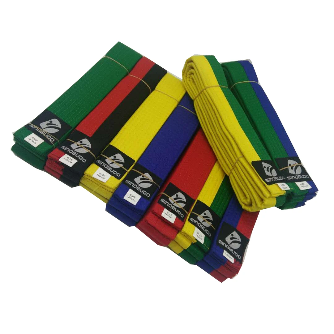 Factory Supply High Quality Taekwondo Cotton Belts Colors Tkd Belts ...
