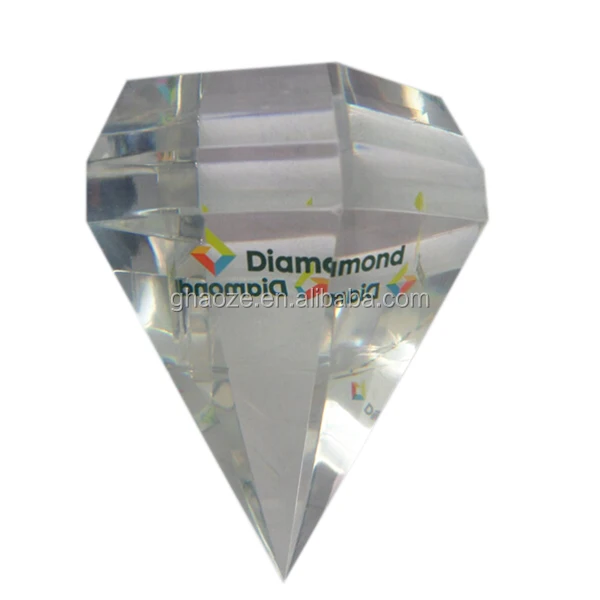 Custom Clear Acrylic Oil Drop Gift Craft Acrylic Diamond Paperweight