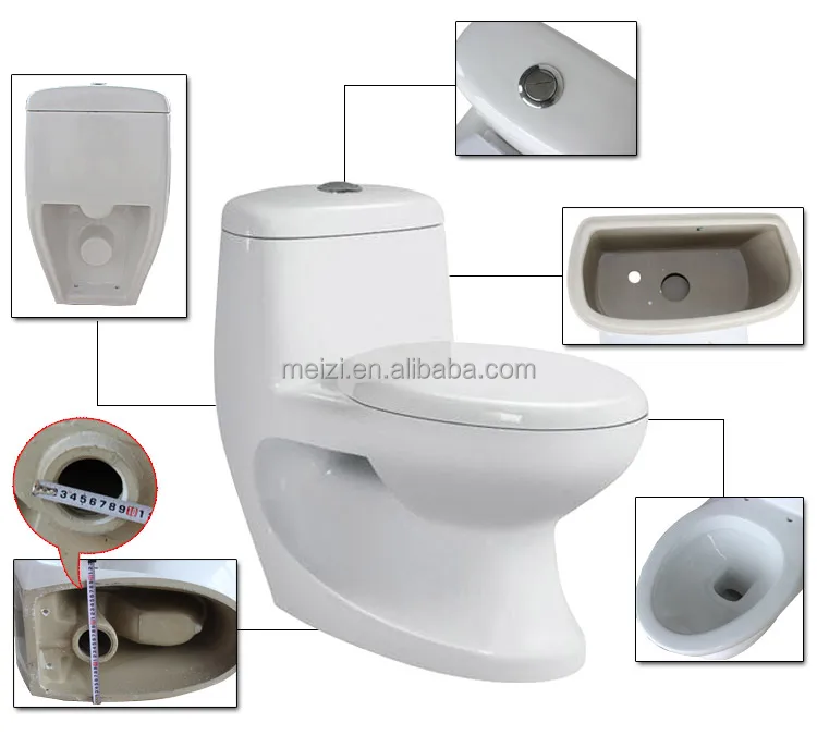Bathroom one piece baron toilet bowl singapore