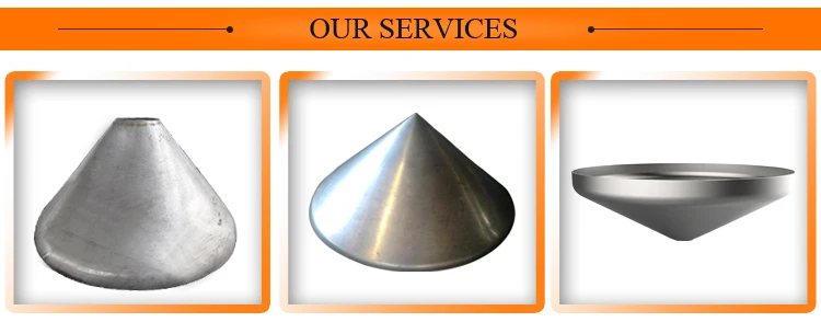 carbon steel elliptical hemisphere cone head double conical head