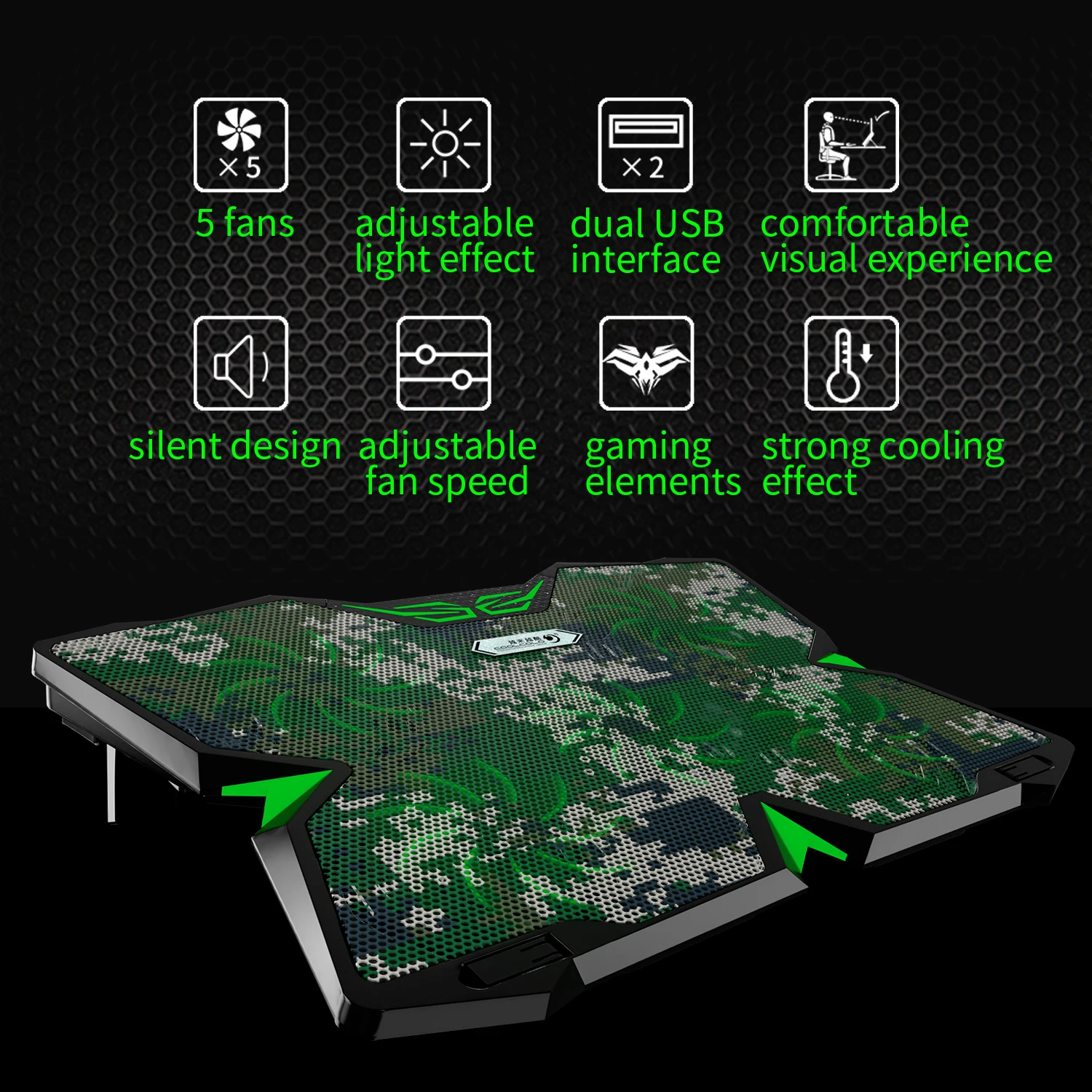 Game Style Cooling Equipment Notebook Cooling Cooler, Laptop Computer Cooler