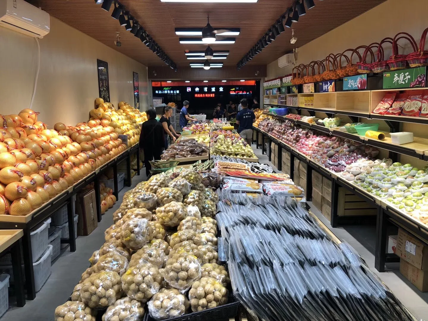 杂货零售水果和蔬菜货架 4 层货架批发中国进口