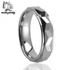Best selling unique faceting men tungsten carbide ring with step down