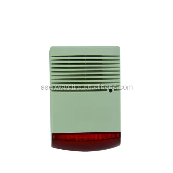 Conventional fire alarm strobe siren light for home solar system