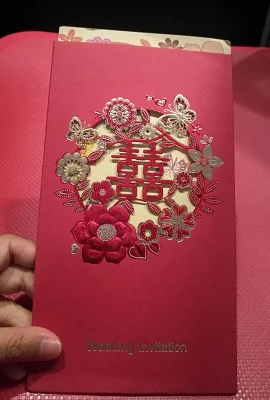 Bride and groom wedding invitation