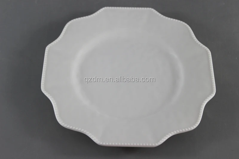 Leaf Shape Melamine Dinner Plate Plastic Hotel Dish