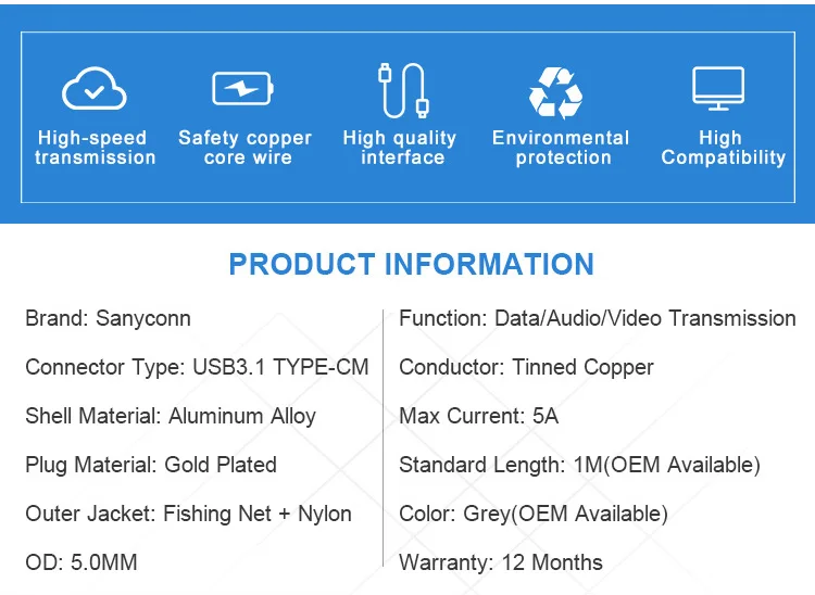 SC-HB015 type c cable 2