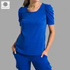 Poly and rayon fabric round neck scrub set, medical scrubs, nursing scrubs