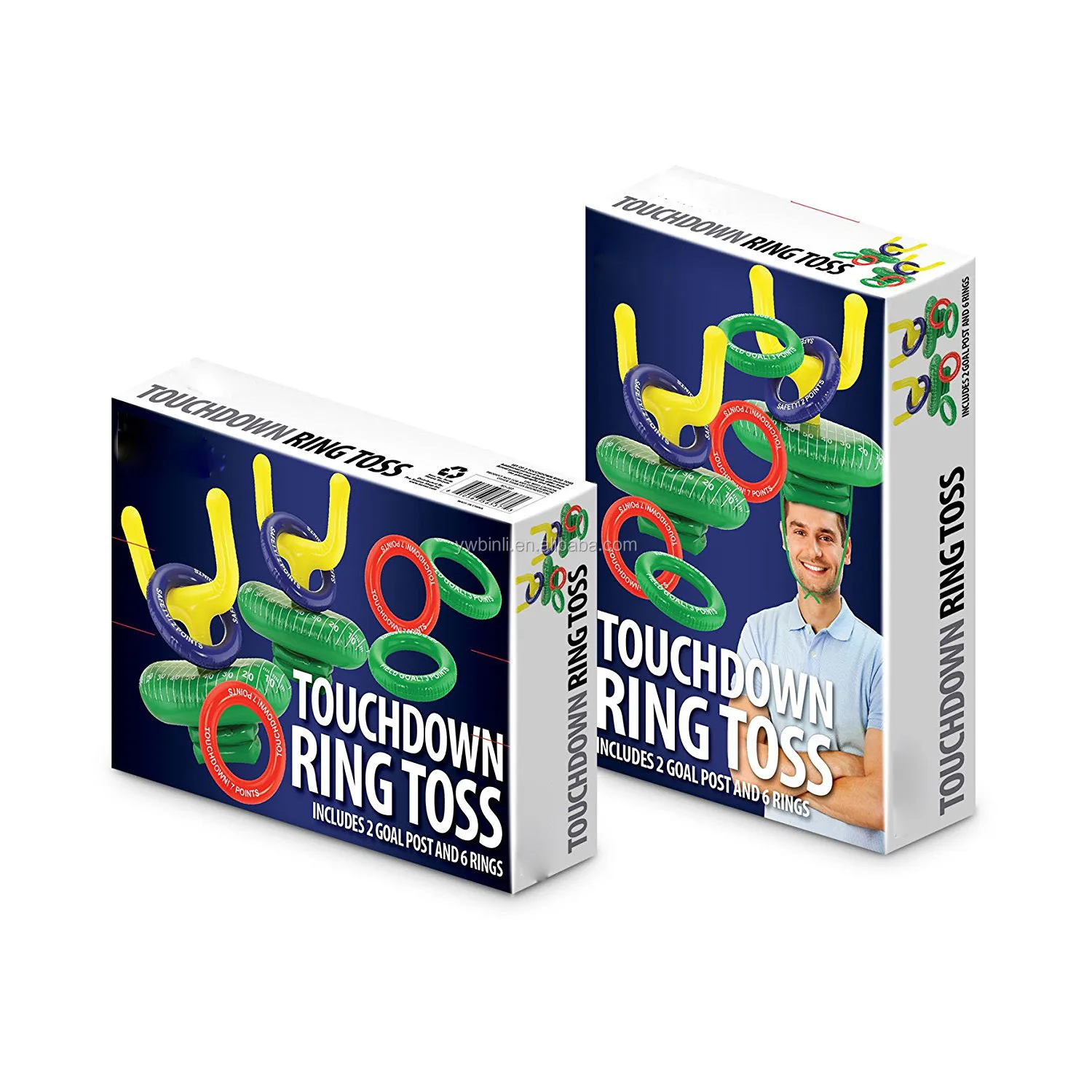 Inflatable Football Ring Toss Game Set Game Rules Included Touch Down