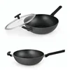 china factory big wok pan non-stick frying wok pan with eco-friendly coating