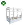 WJZ-B738 pine wood adult 3 person bunk bed with trundle