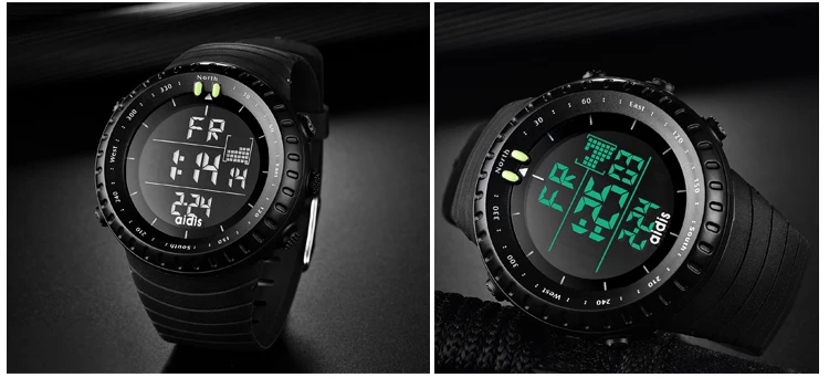 Alarm Chronograph Lcd Display Clock Men Digital Sports Wrist Watch Waterproof Watches