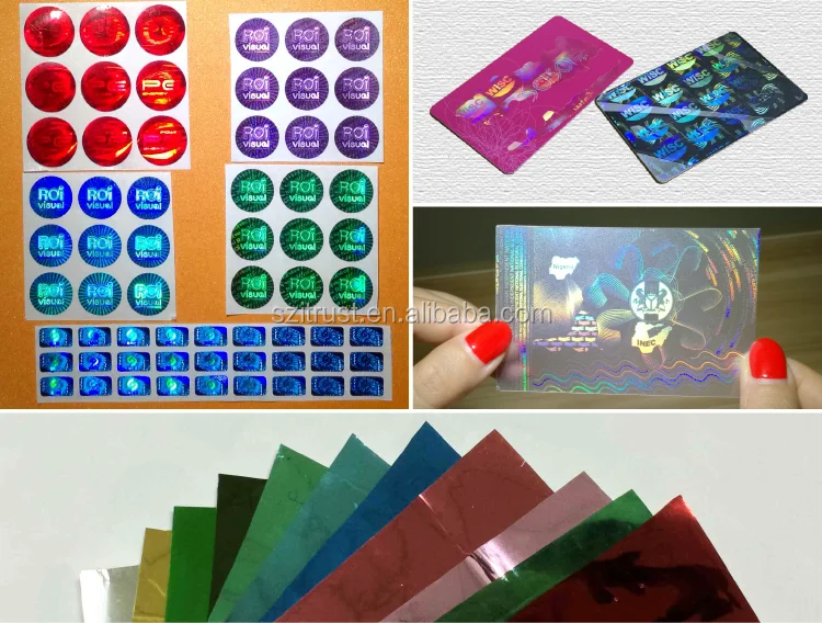 Hologram 3d Reflective Sticker Photopolymer Hologram Sticker Buy