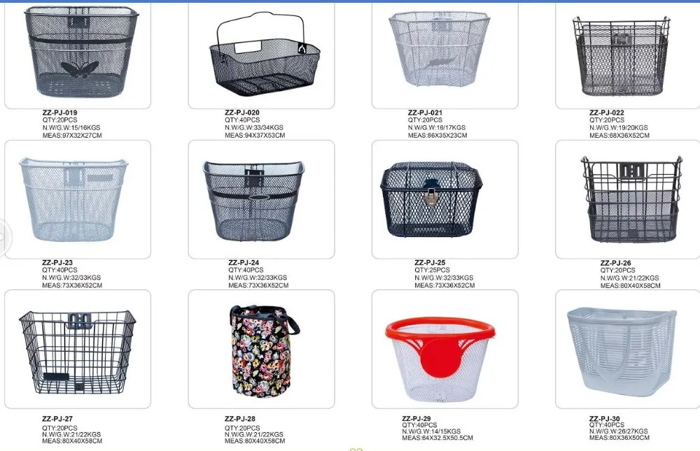 Round Steel White Bike Basket,Bicycle Basket From Direct Factory Buy