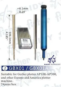 Gerber Fisher Pressurized plotter pen PGB42BK
