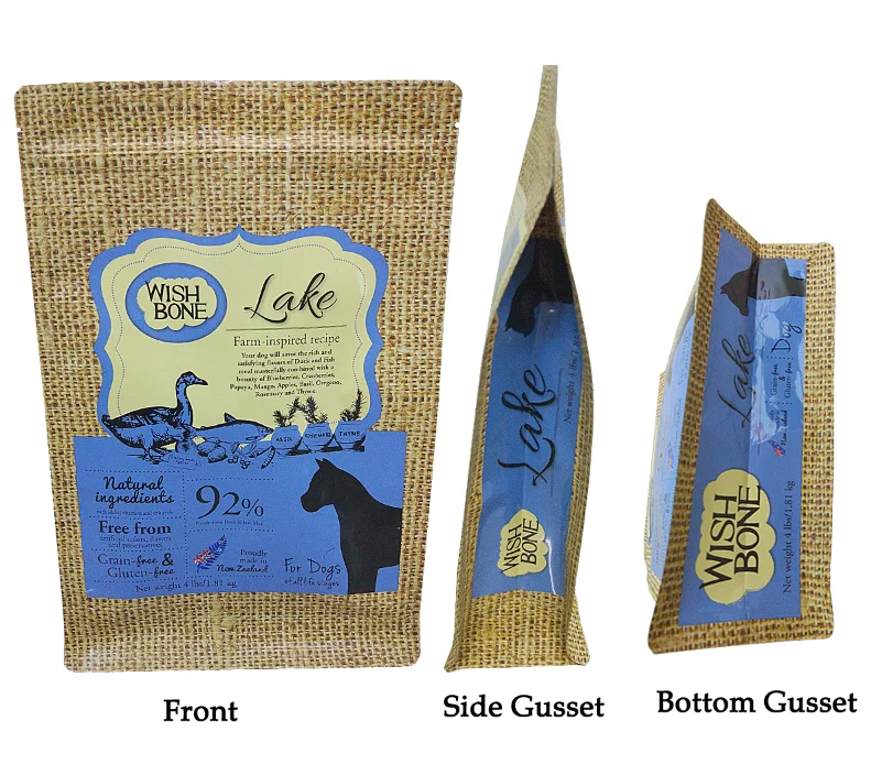 Premium Quality Pet Food Bag Pet Dog Food Bag With Resealable Zipper