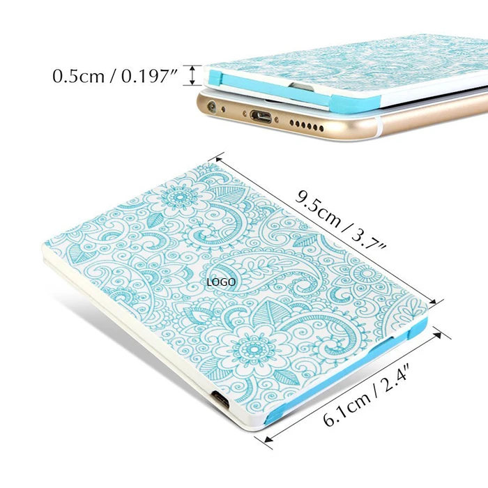 2019 Portable Polymer universal built cable credit card size mobile power banks 3000mah - ANKUX.COM