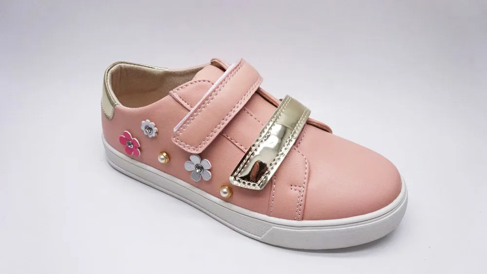 2018 New Arrival Wholesale Kids Plain Sneakers Shoes Pink Girls ...