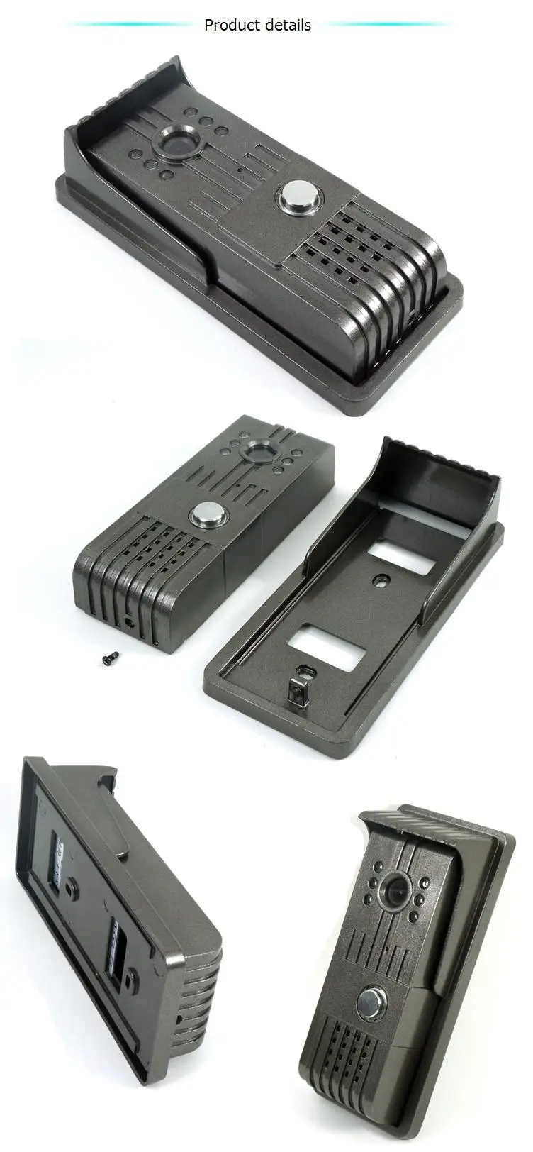 Acrylic Video Door Phone for villa outdoor intercom night vision 7inch indoor monitor doorbell camera 1v1 intercom system