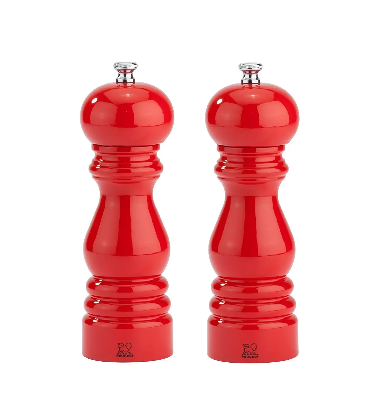 red salt and pepper mills