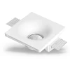 120mm gypsum trimless square GU10 plaster max 35w led ceiling downlight for hotel home