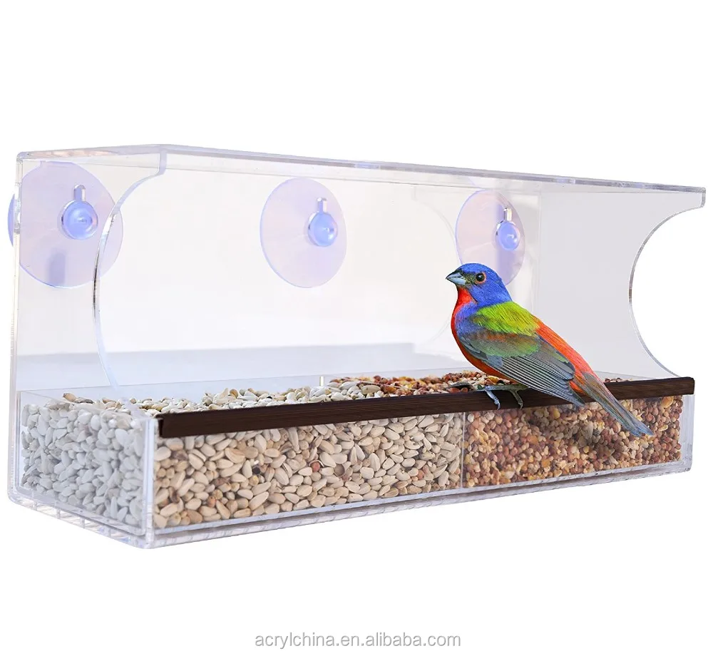 Weatherproof Design Crystal Clear Acrylic Bird Cage/ Acrylic Pet Cage