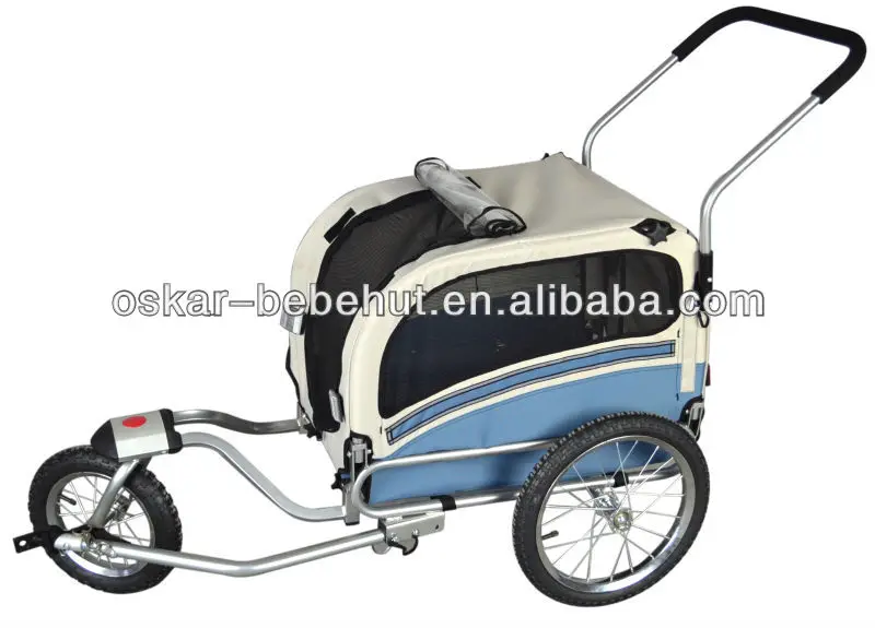 2 In 1 Pet Dog Bike Trailer Bicycle Trailer Stroller Jogger /suspesion