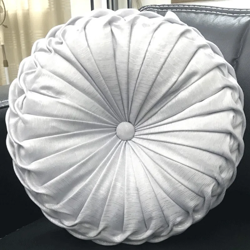 custom 100% polyester suede velvet handmade display luxury modern decorative sofa chair round pillow