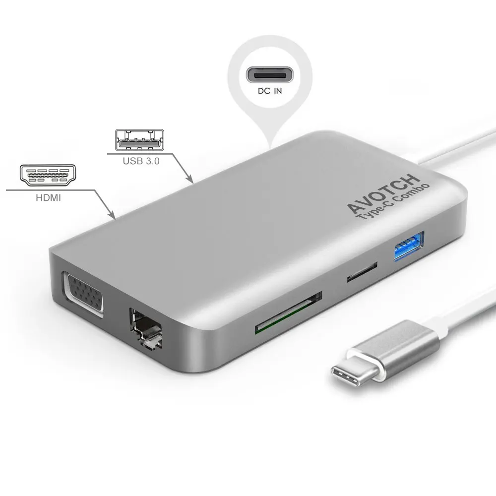 Многопортовый цифровой av‑адаптер USB-C. Адаптер USB-C to Digital av. Multyport Adaptor USB-C.