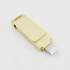 Safety blister package all full capacity type Metal 2 in 1 micro flash usb drive for iphone / computer