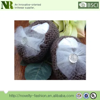 New Style Design Baby Shoes Cute Knitted Boots Soft Warm Baby Shoes