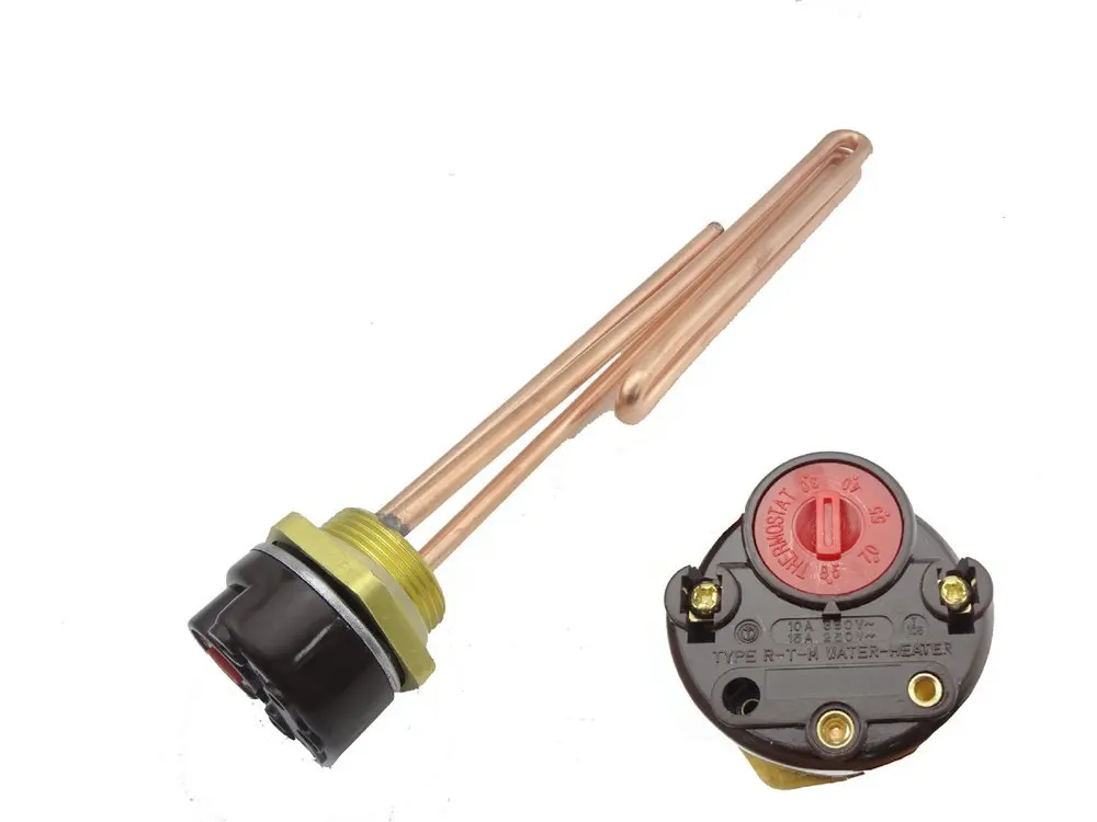 MISOL 1500W G1.25"(BSP,DN32) 220V Electrical immersion element booster, with thermostat / booster for water heater