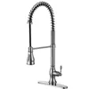 Spiral Shape Brushed Nickle Bathroom Faucet Mixers Taps