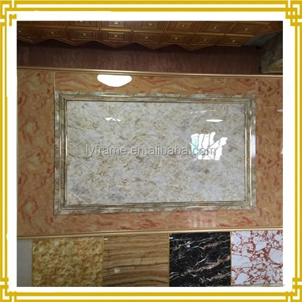 pvc profile decorative faux marble door frame lines/moulding in interior home