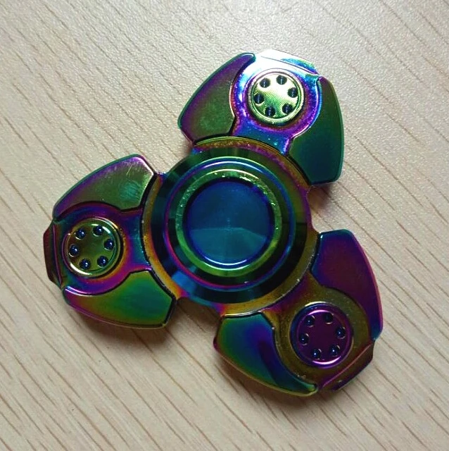 2017 new hot products with or without LED metal fidget spinner